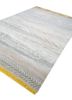 manchaha blue wool and bamboo silk hand knotted Rug - FoldShot manchaha blue wool and bamboo silk hand knotted Rug - FoldShot