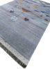 freedom manchaha blue wool and bamboo silk hand knotted Rug - FoldShot freedom manchaha blue wool and bamboo silk hand knotted Rug - FoldShot