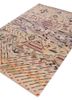 manchaha ivory wool and bamboo silk hand knotted Rug - FoldShot