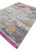 manchaha blue wool and bamboo silk hand knotted Rug - FoldShot