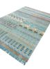 manchaha blue wool and bamboo silk hand knotted Rug - FoldShot manchaha blue wool and bamboo silk hand knotted Rug - FoldShot