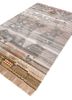 manchaha grey and black wool and bamboo silk hand knotted Rug - FoldShot