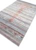 manchaha blue wool and bamboo silk hand knotted Rug - FoldShot