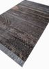 manchaha grey and black wool and bamboo silk hand knotted Rug - FoldShot