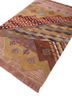 manchaha red and orange wool and bamboo silk hand knotted Rug - FoldShot manchaha red and orange wool and bamboo silk hand knotted Rug - FoldShot