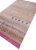manchaha pink and purple wool and bamboo silk hand knotted Rug - FoldShot