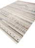 manchaha ivory wool and bamboo silk hand knotted Rug - FoldShot