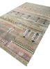 manchaha green wool and bamboo silk hand knotted Rug - FoldShot