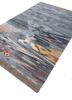manchaha blue wool and bamboo silk hand knotted Rug - FoldShot manchaha blue wool and bamboo silk hand knotted Rug - FoldShot
