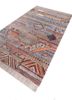 manchaha blue wool and bamboo silk hand knotted Rug - FoldShot
