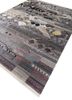 manchaha grey and black wool and bamboo silk hand knotted Rug - FoldShot manchaha grey and black wool and bamboo silk hand knotted Rug - FoldShot