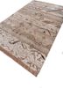 manchaha beige and brown wool and bamboo silk hand knotted Rug - FoldShot manchaha beige and brown wool and bamboo silk hand knotted Rug - FoldShot