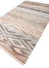 manchaha grey and black wool and bamboo silk hand knotted Rug - FoldShot