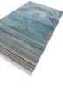manchaha blue wool and bamboo silk hand knotted Rug - FoldShot manchaha blue wool and bamboo silk hand knotted Rug - FoldShot