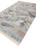 manchaha ivory wool and bamboo silk hand knotted Rug - FoldShot