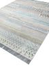 manchaha blue wool and bamboo silk hand knotted Rug - FoldShot manchaha blue wool and bamboo silk hand knotted Rug - FoldShot