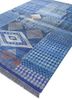 manchaha blue wool and bamboo silk hand knotted Rug - FoldShot manchaha blue wool and bamboo silk hand knotted Rug - FoldShot