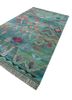 manchaha green wool and bamboo silk hand knotted Rug - FoldShot manchaha green wool and bamboo silk hand knotted Rug - FoldShot