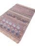 manchaha blue wool and bamboo silk hand knotted Rug - FoldShot