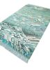 manchaha green wool and bamboo silk hand knotted Rug - FoldShot manchaha green wool and bamboo silk hand knotted Rug - FoldShot