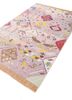 manchaha pink and purple wool and bamboo silk hand knotted Rug - FoldShot
