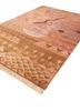 manchaha red and orange wool and bamboo silk hand knotted Rug - FoldShot manchaha red and orange wool and bamboo silk hand knotted Rug - FoldShot