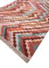 manchaha red and orange wool and bamboo silk hand knotted Rug - FoldShot