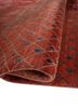manchaha red and orange wool and bamboo silk hand knotted Rug - FoldShot manchaha red and orange wool and bamboo silk hand knotted Rug - FoldShot