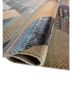 manchaha grey and black wool and bamboo silk hand knotted Rug - FoldShot manchaha grey and black wool and bamboo silk hand knotted Rug - FoldShot