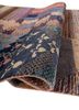 manchaha blue wool and bamboo silk hand knotted Rug - FoldShot