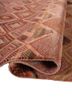 manchaha red and orange wool and bamboo silk hand knotted Rug - FoldShot