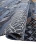 manchaha blue wool and bamboo silk hand knotted Rug - FoldShot manchaha blue wool and bamboo silk hand knotted Rug - FoldShot