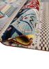 manchaha red and orange wool and bamboo silk hand knotted Rug - FoldShot