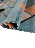 freedom manchaha blue wool and bamboo silk hand knotted Rug - FoldShot freedom manchaha blue wool and bamboo silk hand knotted Rug - FoldShot