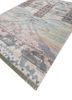 freedom manchaha grey and black wool and bamboo silk hand knotted Rug - FoldShot