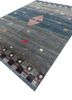 freedom manchaha blue wool and bamboo silk hand knotted Rug - FoldShot freedom manchaha blue wool and bamboo silk hand knotted Rug - FoldShot