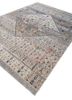 freedom manchaha ivory wool and bamboo silk hand knotted Rug - FoldShot