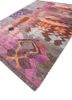 freedom manchaha pink and purple wool and bamboo silk hand knotted Rug - FoldShot