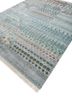 freedom manchaha blue wool and bamboo silk hand knotted Rug - FoldShot freedom manchaha blue wool and bamboo silk hand knotted Rug - FoldShot