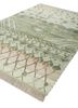 freedom manchaha green wool and bamboo silk hand knotted Rug - FoldShot