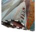 freedom manchaha blue wool and bamboo silk hand knotted Rug - FoldShot