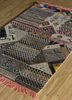 manchaha grey and black wool and bamboo silk hand knotted Rug - FoldShot manchaha grey and black wool and bamboo silk hand knotted Rug - FoldShot