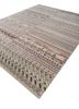 manchaha grey and black wool and bamboo silk hand knotted Rug - FoldShot