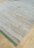 manchaha ivory wool and bamboo silk hand knotted Rug - FoldShot