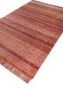 manchaha red and orange wool and bamboo silk hand knotted Rug - FoldShot manchaha red and orange wool and bamboo silk hand knotted Rug - FoldShot