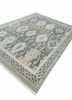thyme blue afghan wool hand knotted Rug - FoldShot thyme blue afghan wool hand knotted Rug - FoldShot