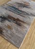uvenuti grey and black polyester hand knotted Rug - FoldShot uvenuti grey and black polyester hand knotted Rug - FoldShot