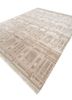 khidki ivory wool and bamboo silk hand knotted Rug - FoldShot khidki ivory wool and bamboo silk hand knotted Rug - FoldShot