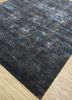 uvenuti grey and black wool and bamboo silk hand knotted Rug - FoldShot uvenuti grey and black wool and bamboo silk hand knotted Rug - FoldShot