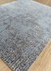 uvenuti blue wool and bamboo silk hand knotted Rug - FoldShot